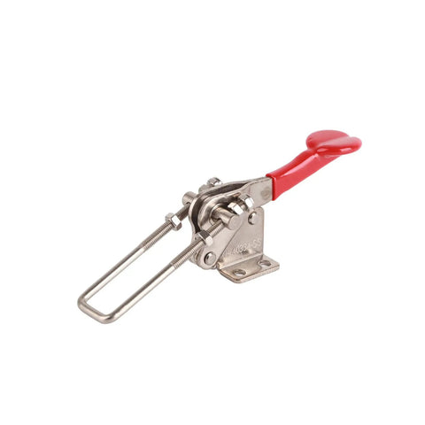 Heavy Duty Stainless Steel Quick Release Toggle Clamp With Ergonomic Plastic Handle For Adjusting Push Pull Latch for welding tasks.