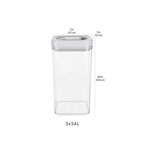Keeping Your Pantry Crisp With This Straight Up Durable 10 Piece Square Food Storage Container Set BPA Free Dishwasher Safe Twist Lock Design 5x5x9.4 inch square container