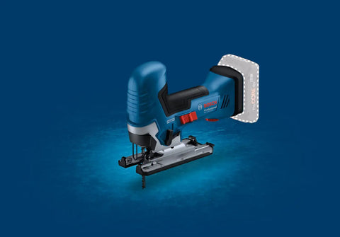 Real Deal 18V Cordless Jigsaw Packing Brushless Muscle And Quick Swap Blades For Carving Curves Without Skipping, detailed view.