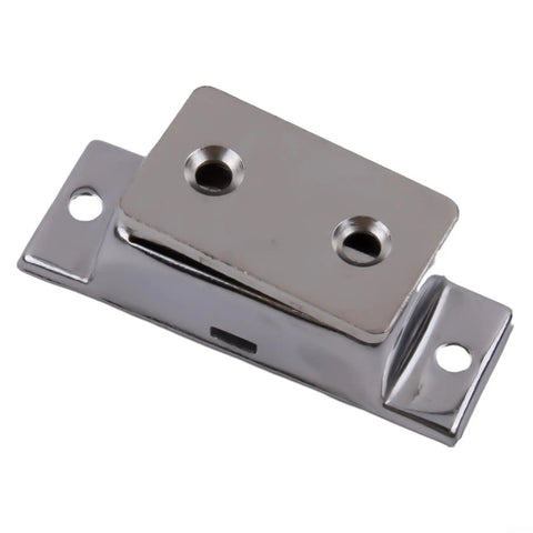 Heavy Duty Magnetic Door Catch For Cabinets And Closets Stainless Steel Latch with Ultra Strong Magnet, close-up view