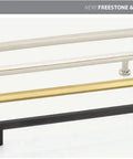 Modern Hexagon Appliance Pull, 12 Inch Center To Center, Polished Nickel Finish, Urban Modern Collection, Solid Brass Hardware