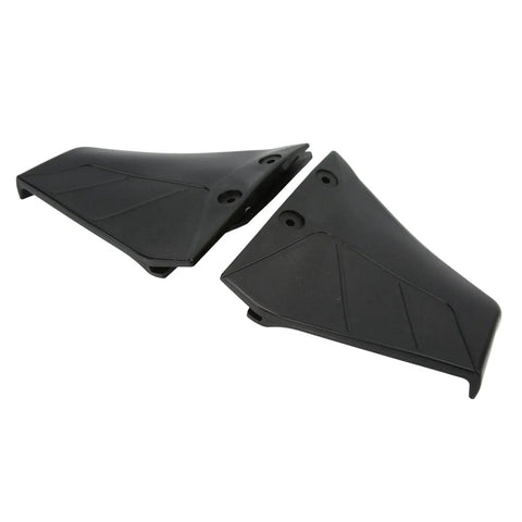 Pack of 2 black outboard hydrofoil stabilizers for 4-50HP boats reduces bow rise and drag improves planing and smooths rides