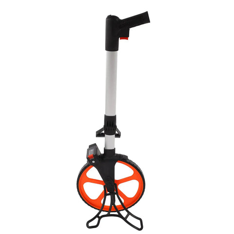 Generic Distance Measuring Wheel Durable Hand Measuring Wheel Mechanical Gear Counting for Land Survey Large Display Font NylonPCAluminum Alloy, light and portable design.
