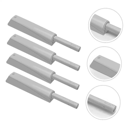 4 Piece Cabinet Push Open Latch Set Bringing Zero Drama Touch To Open Hidden Rebounder Hardware For Bedroom Bathroom Doors Tough Plastic