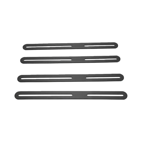 Adjustable Flat Mending Plate Set 4 Pack Stainless Steel Slotted Furniture Repair Brackets for Wood Shelves Chairs