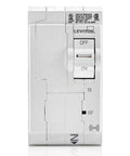 Front view of Smart 15 Amp Two Pole Plug On GFCI Circuit Breaker With Hydraulic Magnetic Trip 120 240 VAC LB215 GS White