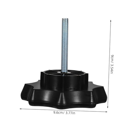 Heavy Duty Spare Tire Hold Screw High Strength Wheel Mounting Bolt For Secure Tire Clamp, black with size dimensions, durable car part