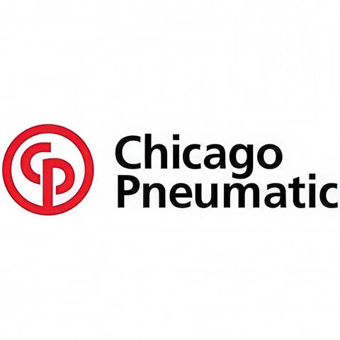 Chicago Pneumatic logo, featuring red circle with initials CP alongside brand name for Badass Air Impact Wrench With 3/4 Inch Drive Brings 1000 Ft Lbs Of Real Shop Muscle Built Durable With Oil Bath Clutch Pistol Grip And Steady 1350 Rpm Spin For Heavy Duty Grind.