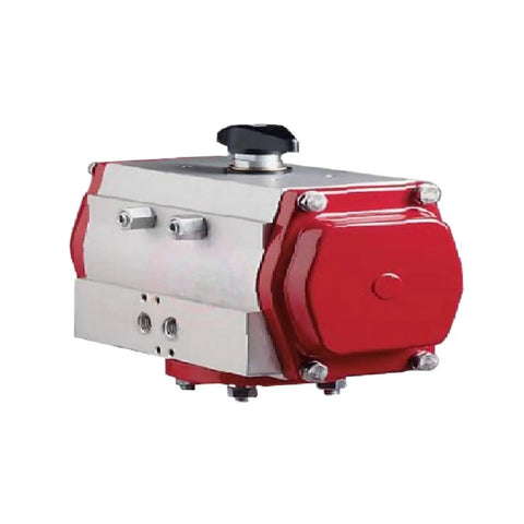 Heavy Duty Pneumatic Actuator Cylinder 93 1605 With Robust Durable Chassis Built Like A Tank For Industrial Machinery side view.