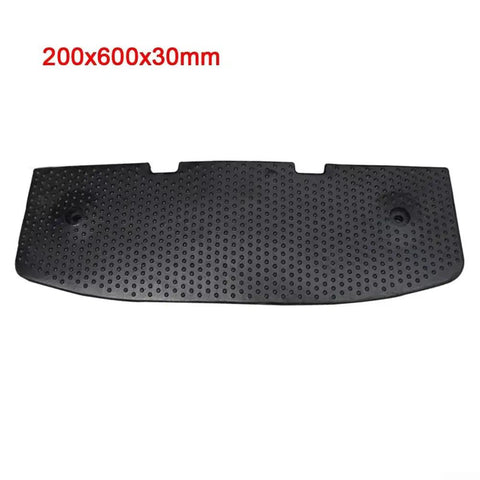Heavy Duty Rubber Speed Bump Hump End Cap 200X600X50Mm Black Finish With Full Hardware Kit For Driveway And Parking Lot Traffic Calming Solutions That Look Cool And Work Wicked. 200x600x30mm black rubber end cap for driveway and parking lot