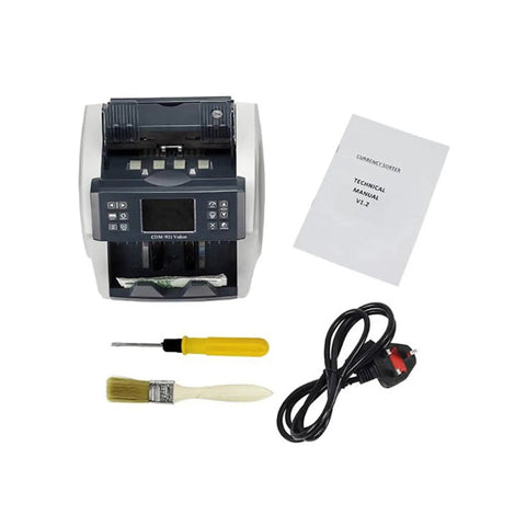 Keep Your Bankroll Locked In With This Heavy Duty Multi Currency Money Counter And Bill Counting Machine, accessories included.