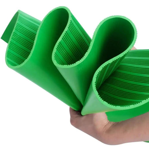 Tough As Nails Dielectric Mat High Voltage Insulated Rubber Floor Mat 1000V Rated 3mm Thick Green, flexible for electrical projects.