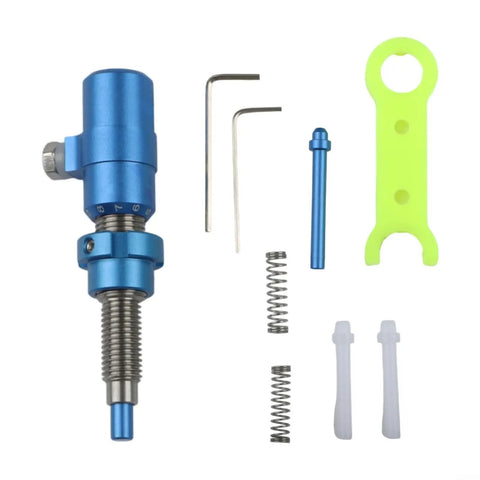 Premium Plunger Button For Recurve Bow Precision Arrow Rest Pressure Screw with tools in blue aluminum and components