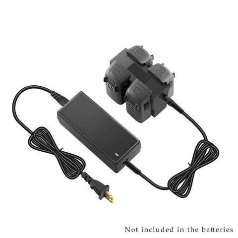 4 In 1 Battery Charger With Digital Display For Spark Drone Lets You Power Up Four Batteries At Once Fast Safe And Efficient Eco Friendly Charging Hub For Hobbyists And Pros showing four battery slots and power cord.