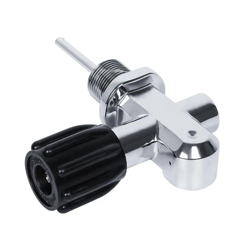 Universal Yoke And DIN Valve Adapter For 3500 PSI Scuba Tanks G3/4 14NPSM High Pressure Brass Converter with black knob