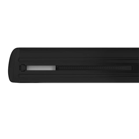 Close-up of WingBar Evo 150 60 Inch Black Roof Rack Crossbars With Wind Diffuser Tech for Quieter Ride Lower Drag