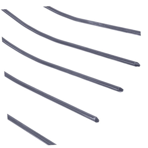 Close-up of prongs on Five Pronged Iron Manure Fork For Farming And Gardening, Heavy Duty Rake For Quick Lawn Cleanup And Manure Removal