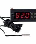 12V Fahrenheit Digital Temperature Controller With NTC 10K Sensor, 1 Relay, 10A, Easy Setup, Fahrenheit Display shown