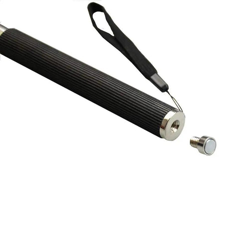 Telescoping Magnetic Pickup Tool With Hook, 72 Inch Reach, Collapses To 13.4 Inches, Stainless Steel Grabber That Lifts Up To 15 Lbs, Great For Wires, Nails, Keys And Small Parts, Pocket Sized And Ready For Ceiling And Floor Cleanup