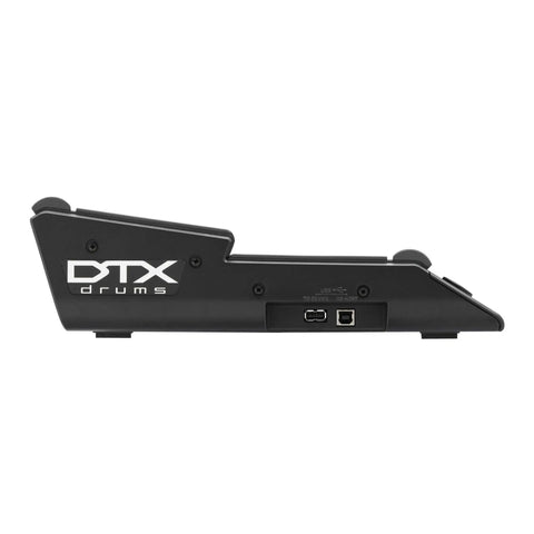 Side view of DTX Multi Pad 12 Electronic Drum Pad With 1,061 Drum And Percussion Sounds and 216 Keyboard Tones, ports visible