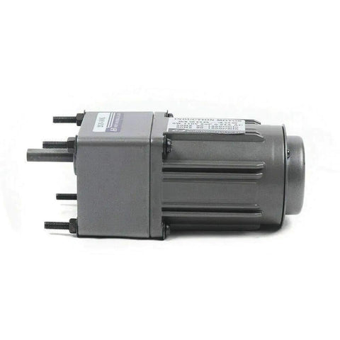 Side view of the Workhorse 110V 6W AC Gear Motor With Single Phase Design 27 RPM Geared Motor And Variable Speed Controller.