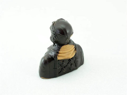 Rear view of WWII style cockpit figure with helmet, Realistic RC Airplane Pilot Figures For 1/9 1/6 And 1/5 Scale Planes