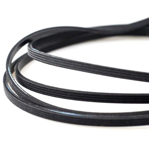 Close-up of Durable Dryer Drum Belt Replacement for Dryers Compatible With 110 Series And 70 80 100 600s Models One Quarter Inch Wide And Ninety