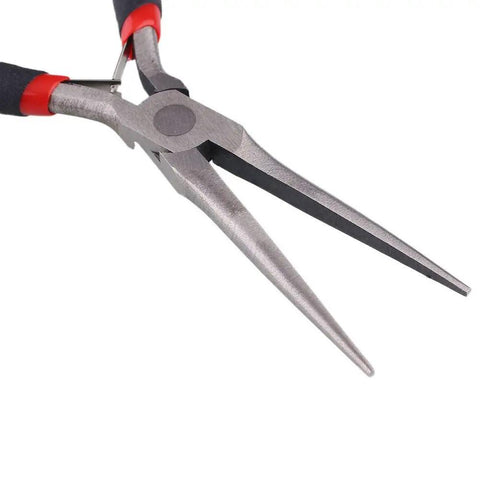 Two Pack Extra Long Needle Nose Pliers For Precision Wire Work Six Inch Long Nose Pliers with Carbon Steel and PVC Handle