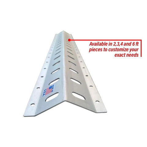 36 Inch Trailer Track Tie Down System With E Track S Track And L Track Anchors For Enclosed Trailers And Garages Aluminum Ratchet Strap Rack Mount Kit Made In USA 1 Pack