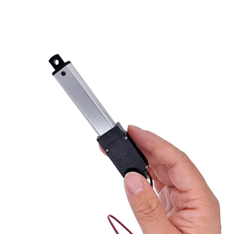 Super Cool DC 12V Linear Actuator Motor With 30mm Or 50mm Stroke For Smooth Industrial Automation And Robot Upgrades, held in hand