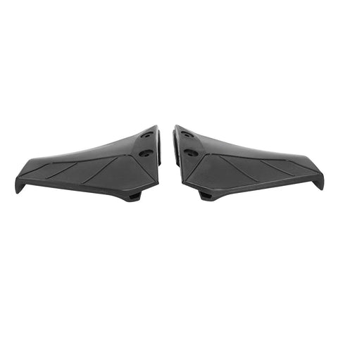Abs Plastic Marine Hydrofoil Stabilizer Fin For Outboard Engines 4 To 50HP, pair of black hydrofoils with bolt holes