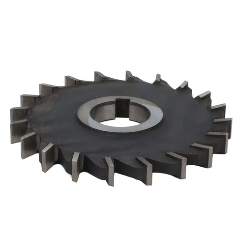 Gear Cutter Disc Set With HSS Milling Cutters, 32mm Bore, side view showing teeth and mounting bore