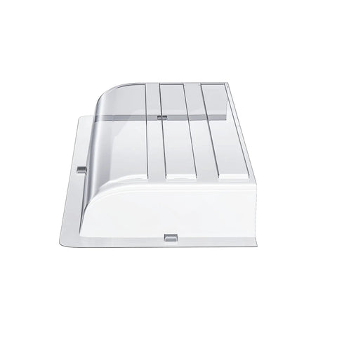 Side view of Magnetic Vent Air Deflector For Ceiling Fits 14 Inch Vents Low Profile 1.2 Inch Tall Non Adjustable 6 Inch Long