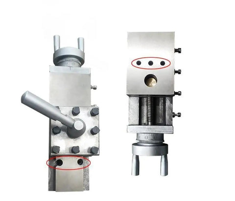 Shop Floor Kickass Metal Lathe Cross Slide And Compound Tool Post With Square Turret For Quick Change Cutting Holder Rig Drop In Precision Upgrade For Bench Machines showing detailed metal components and knobs.