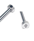 Open Aluminum Shaft Collar Clamp Set Screw For 8mm Linear Rod Guide, silver shaft and collar with set screw and Allen key