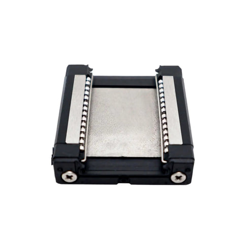 High Precision Linear Guide Rail Block for Miniature Motion Carriage in CNC Routers and 3D Printers, front view