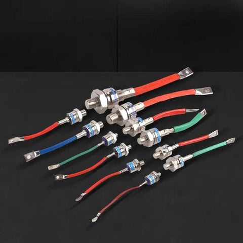 Heavy Duty High Stud Diode ZP300A 200A Silicon Welding Generator Supply with multiple wire connectors for secure connection.