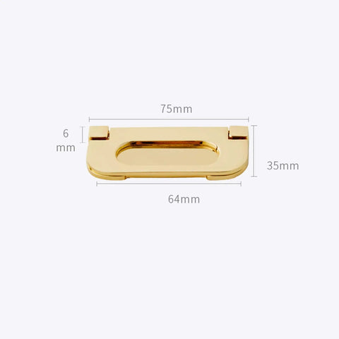 Top Shelf Heavy Gauge Zinc Alloy Cabinet Pulls Bow Handles Set Of Two Swanky Premium Electroplated Gold Cabinet Pull, 64mm.
