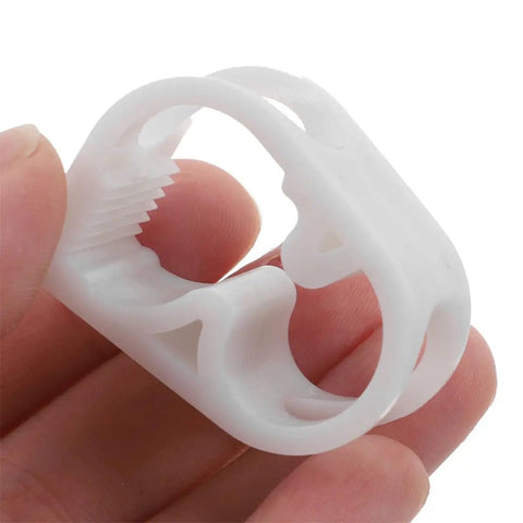 20 Pack Adjustable Flow Control Tube Clamps Easy To Use 1/4 To 5/16 Inch White Plastic Pinch Valves For 5-8mm Hose Lab Liquid Flow Management