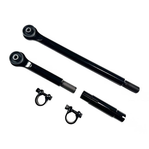 Forged Adjustable Rear Track Bar For 0 To 5 Inch Lift Fits Ram 2500 4WD Panhard Rods 2 To 4 Inch Adjustable Track Arm With Poly Bushings And Heavy Duty Beefed Up Durability, black steel parts
