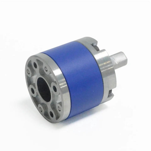 36 Mm Planetary Gearbox For 550 DC Motor High Ratio 516 with blue casing and metal components for robotics and DIY.