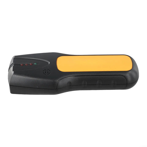 3-in-1 Wall Scanner Stud Finder for Wood Metal and Live Wire Detection, electronic sensor detector with yellow grip.