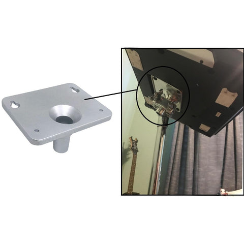 Electronic Drum Module Mount Plate For Digital Controllers And Multi Pad Drums Heavy Duty Metal Mounting Bracket installation view