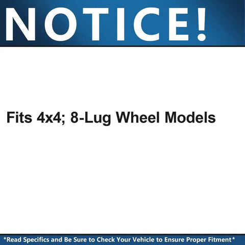 Notice fits 4x4 8-lug wheel models for Front Wheel Bearing Hub Assembly For 2006 To 2008 Dodge Ram 2500 3500 4x4 8-Lug Models Built Tough Heavy Duty Replacement That Improves Steering Smooth Ride And Reliable Front Axle Spin