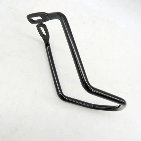 Heavy Duty Steel Rear Derailleur Guard For Mountain And Road Bikes, 150 Mm Hanger Protector, Black, angled view