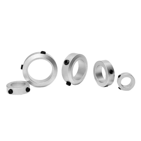 Solid Heavy Grip Aluminum Alloy Shaft Collar With Set Screw Fixing Ring Fits 6 To 30MM Rods For Machine Tools And Gearboxes Anodized Surface Keeps Things Locked Down Tight One Piece Clamp With Serious Hold Power For Real Jobs, set screw collars