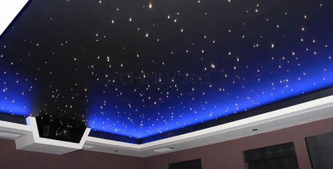 LED fiber optic star ceiling using End Glow PMMA Optical Fiber Light Cable 1.0mm Diameter 4921ft Roll 1500m.