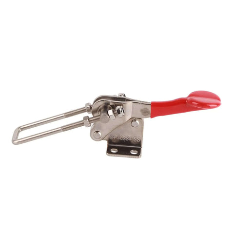 Stainless Steel Quick Release Toggle Clamp With 992lb Clamping Force, Adjustable Push Pull Latch, Anti Slip Plastic Handle