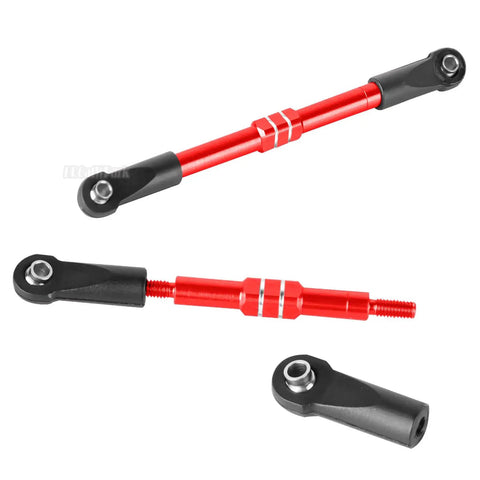 Beefed-Up Adjustable Front And Rear Toe Links And Push Rods Upgrade Set For One Sixteenth Mini E Revo Summit RC Truck Aluminum Turnbuckles