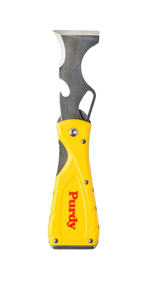 10 In 1 Folding Multi Tool With Locking Blade And Rust Resistant Stainless Steel Construction Includes Caulk Cutter